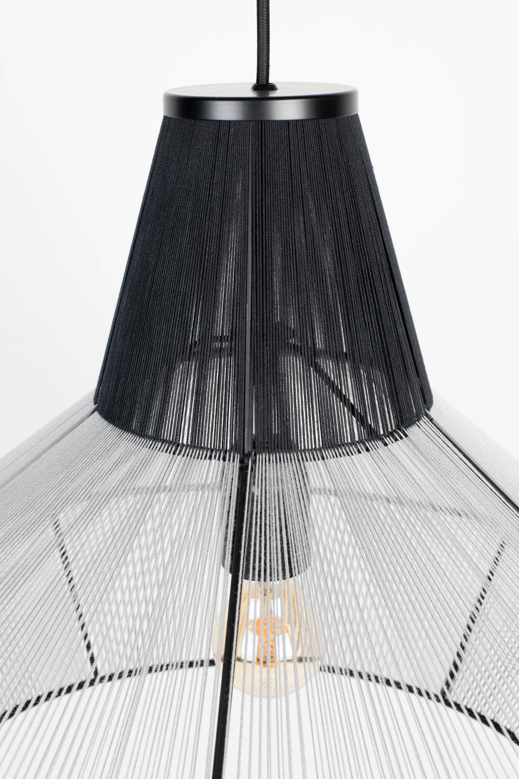 Zuiver Fairy Stone Grey Cotton Thread Pendant Lamp